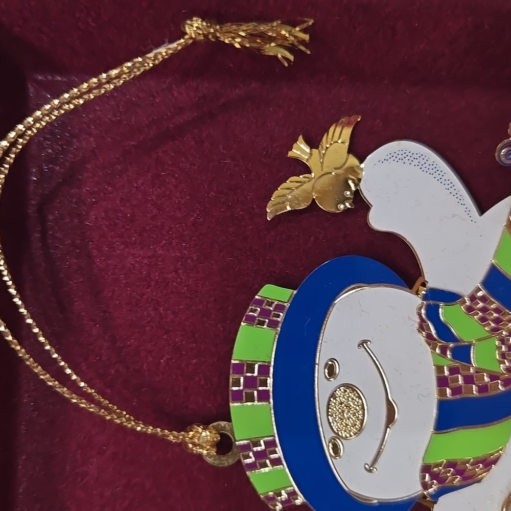 Baldwin Brass 24kt Gold Snippety‎ Snowman Ornament Christmas Holiday - Picture 4 of 15